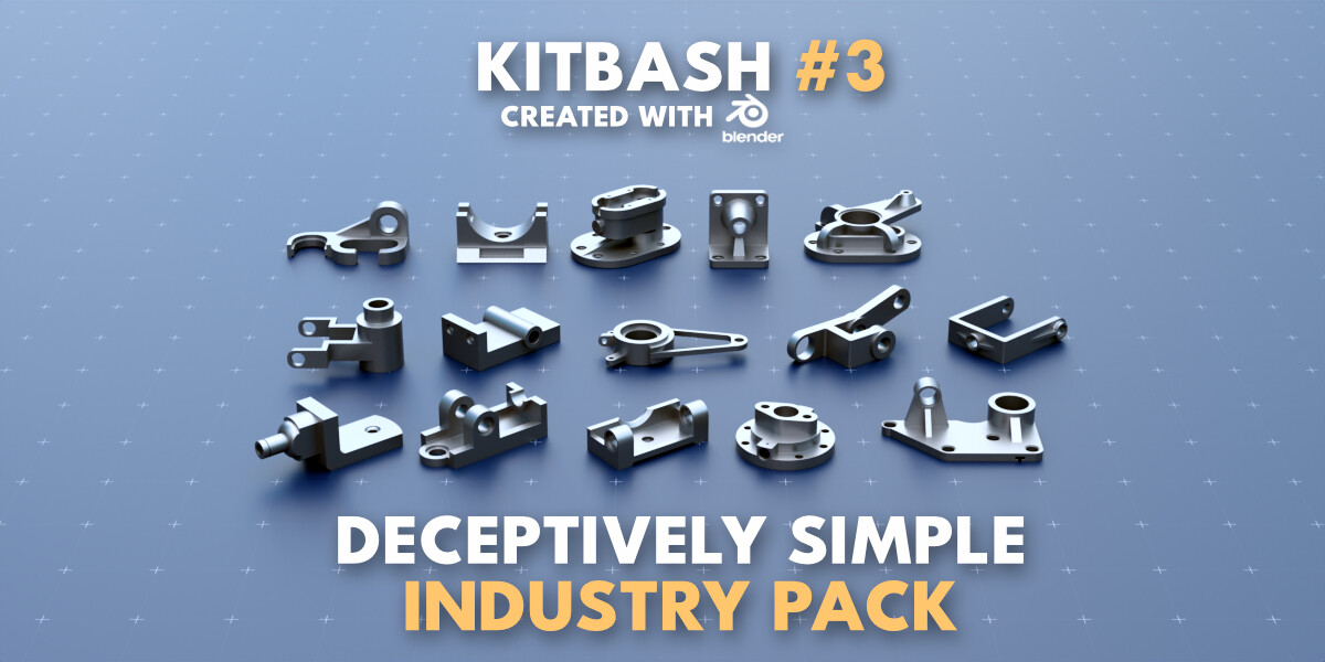ArtStation - Simple Industry Kitbash Bundle #1 | Resources