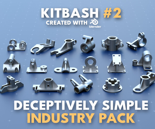 ArtStation - Simple Industry Kitbash Bundle #1 | Resources