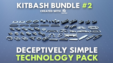 ArtStation - Simple Technology Kitbash Bundle #2 | Resources