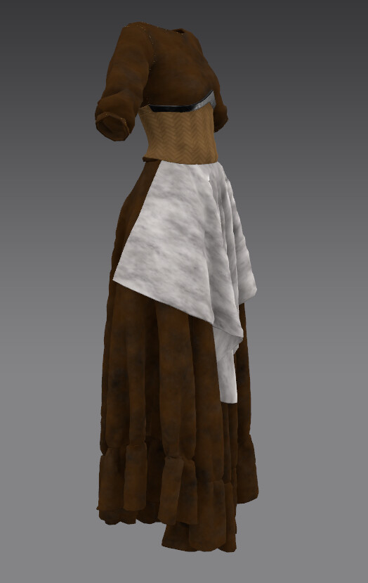 ArtStation - medieval commoner waitress dress | Resources