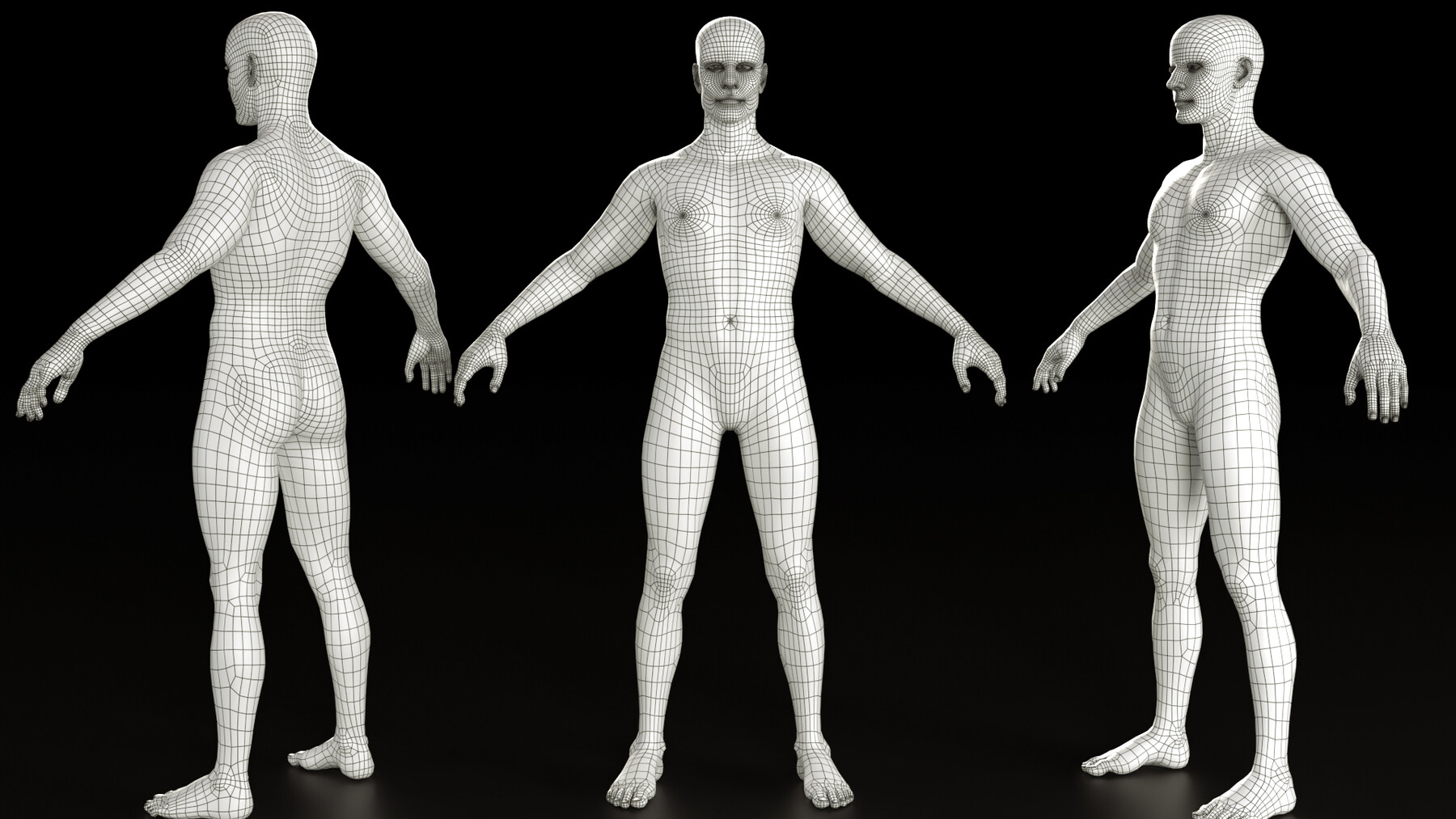 ArtStation - Human Basemesh 3D MODEL | Resources