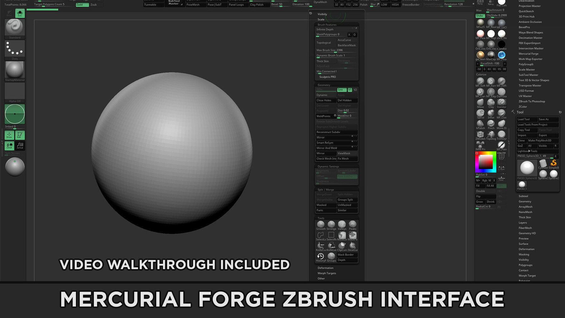 ArtStation - Mercurial Forge ZBrush Interface | Resources