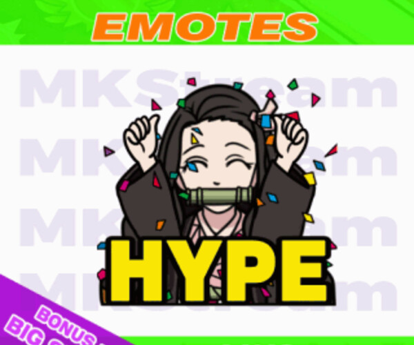 Artstation Twitch Animated Emotes Demon Slayer Cute Nezuko Hype