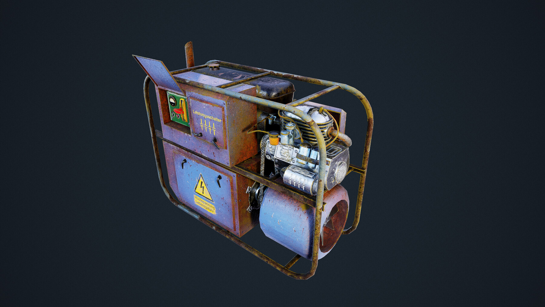 ArtStation - Old gas generator | Game Assets