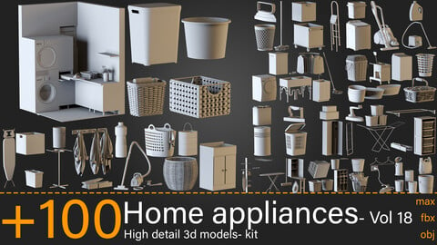 +100- Home appliances- Vol 18- 3d models-max.fbx.obj