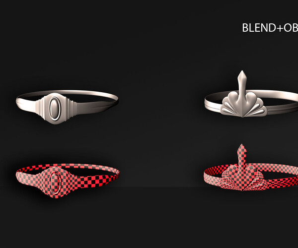 ArtStation 10 HEADBAND ARMOR with UVs (VOL.02). BLENDER PROJECTS+OBJ