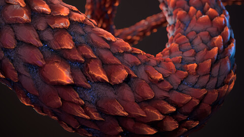 Dragon scales smart substance material