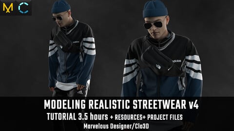 Tutorial MD/Clo3D - Realistic Streetwear v4