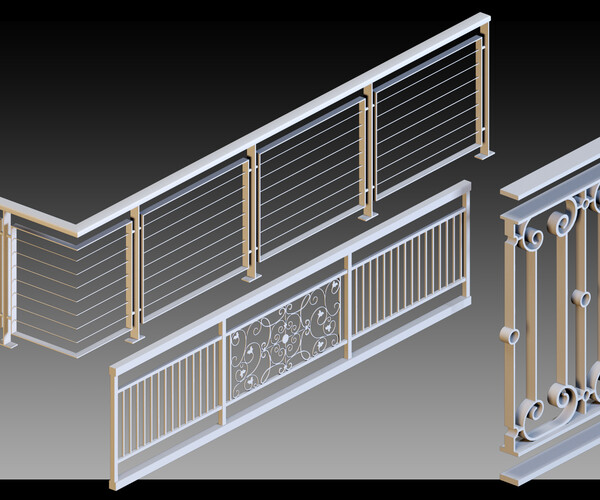 ArtStation - 50 Fences- Vol 01- Kitbash- High detail 3d models | Resources
