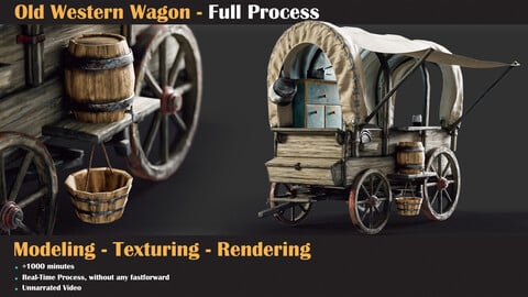 Old Western Wagon Tutorial Full Process