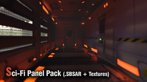 Sci-Fi Panel Pack (.SBSAR + Textures)