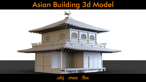 Asian Building- 3d Model