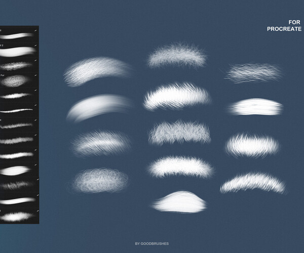 ArtStation FUR. Procreate brushes Brushes