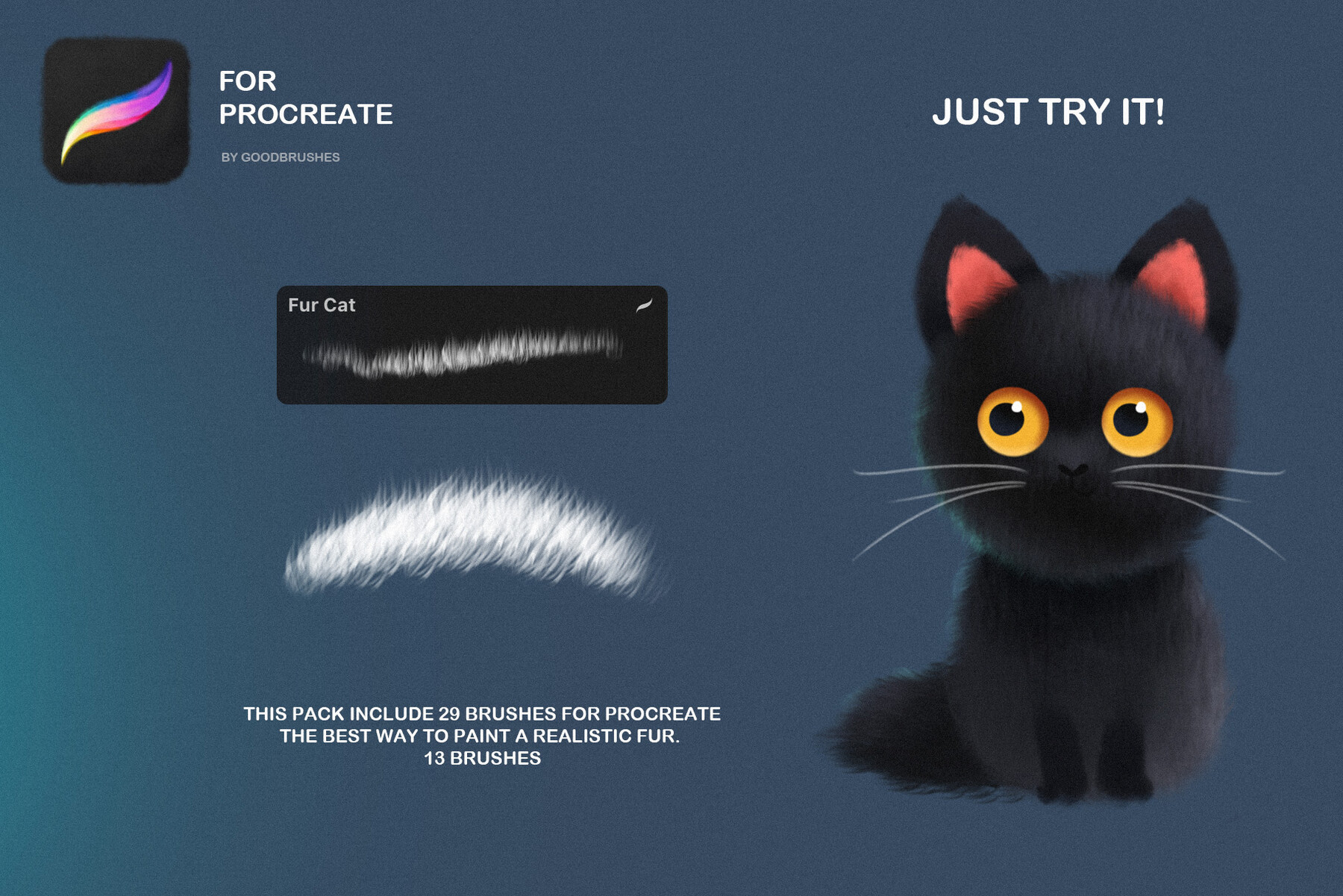 ArtStation FUR. Procreate brushes Brushes