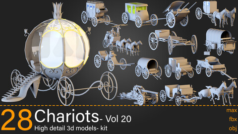 28- Chariots- Vol 20- 3d models-max.fbx.obj