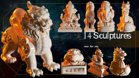 14 Sculptures_ 3d models