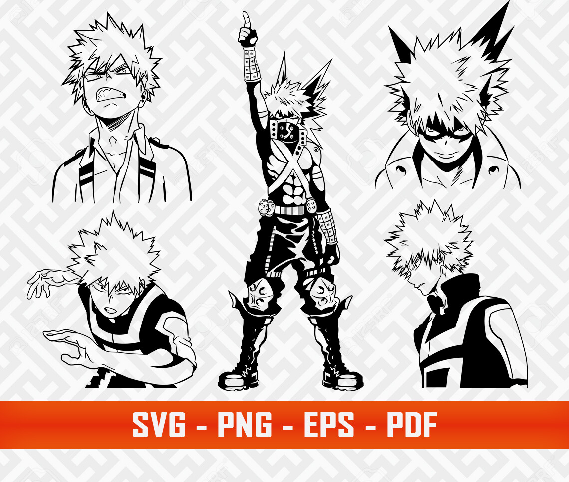 ArtStation - My Hero Academia SVG / Boku no hero SVG / Bakugo Kacchan ...