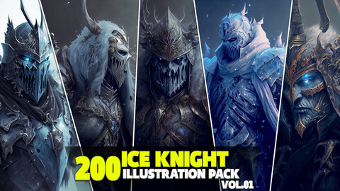 200 Ice Knight Illustration Pack Vol.01