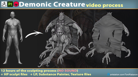 Demonic Creature | HP Video Process + Source Files