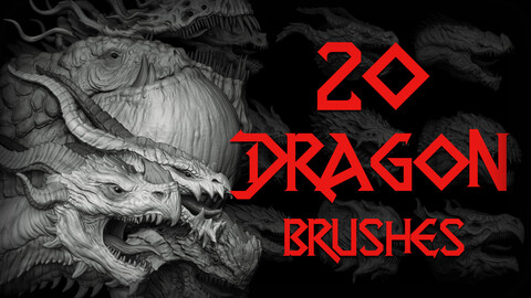 Zbrush - Dragon Head IMM Brush