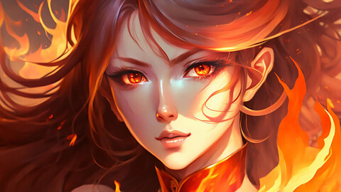 ArtStation - (11) Goddess of the fire | Artworks