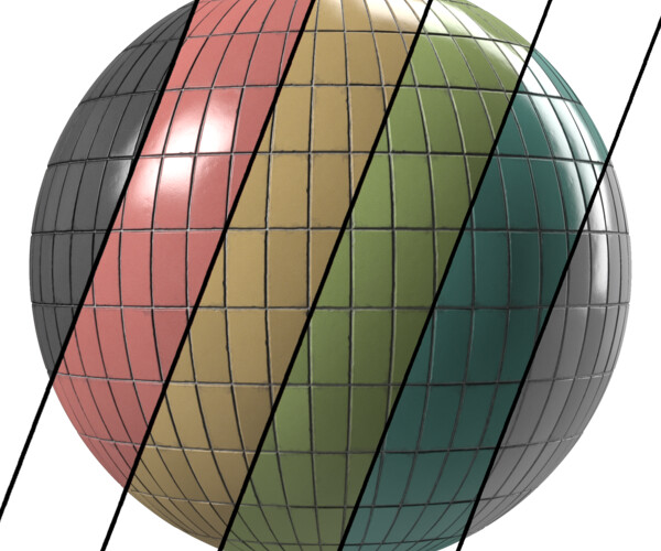 ArtStation Tiles Materials 42 Ceramic Glass Tiles Pbr 4k Seamless