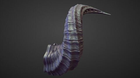 HORN17 high poly sculpt