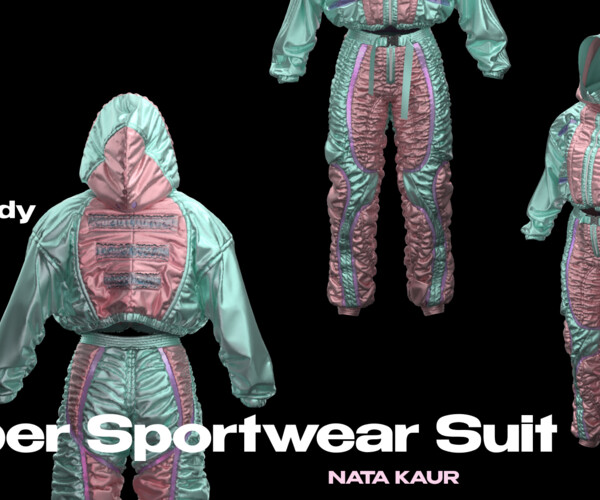 ArtStation - Cyber Sportwear Suit/ Clo 3d/ Marvelous Designer+ OBJ+FBX ...