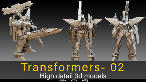 Transformers- 02- High detail 3d models