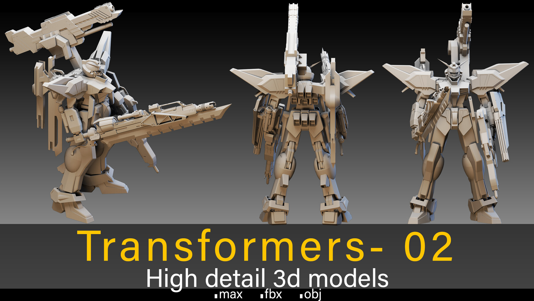 ArtStation Transformers 02 High detail 3d models Resources