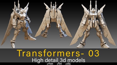 Transformers- 03- High detail 3d models