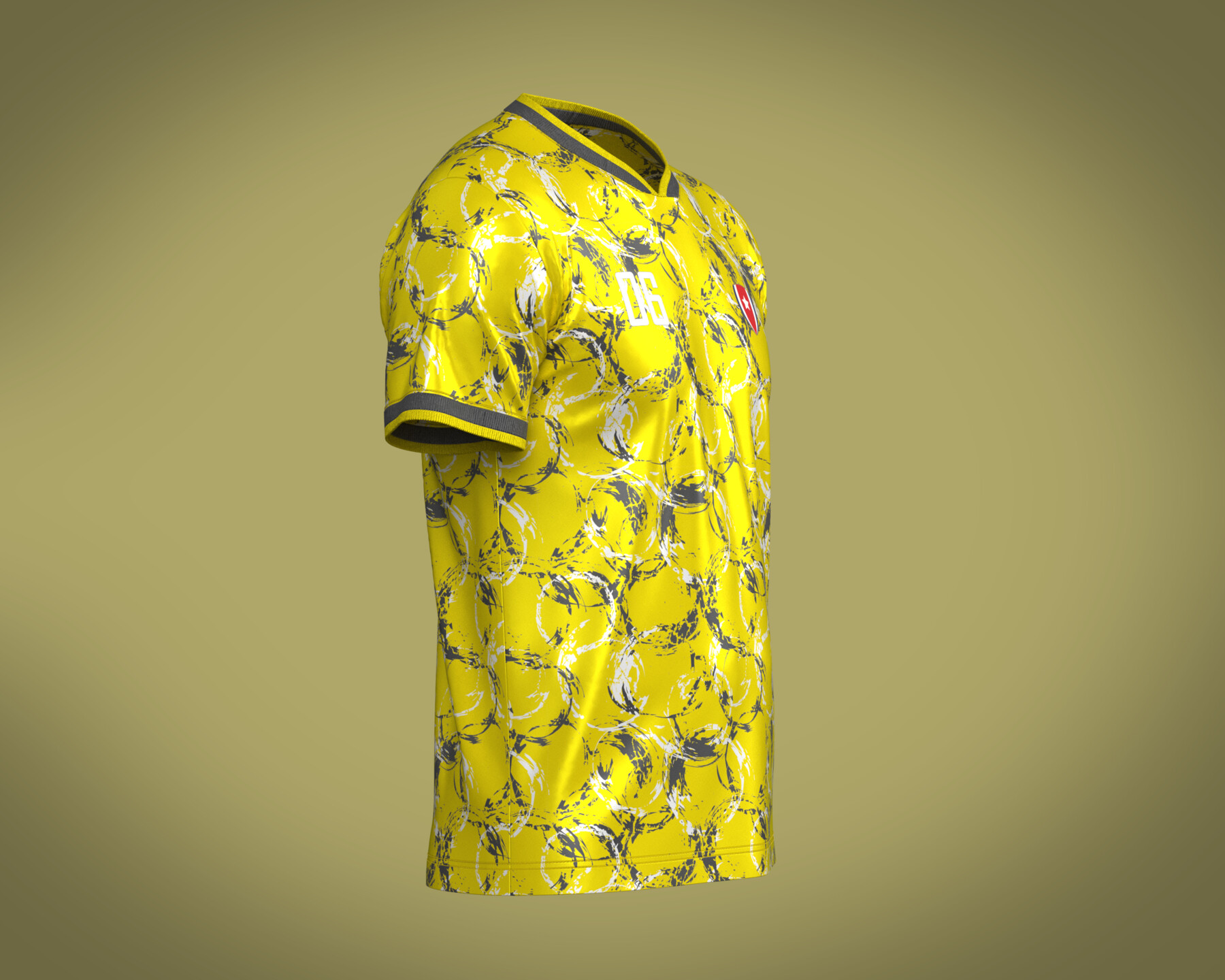 ArtStation - Soccer Yellow jersey Player-06 | Resources