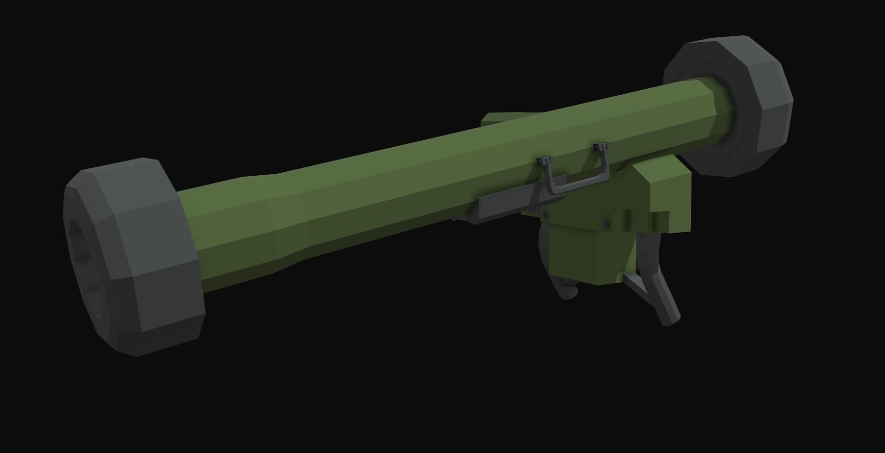 Artstation - Javelin Missile Launcher Low Poly 