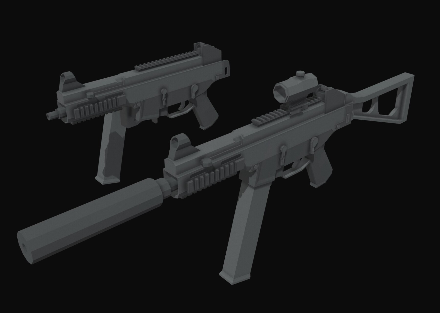 ArtStation - UMP-45 Low Poly | Game Assets