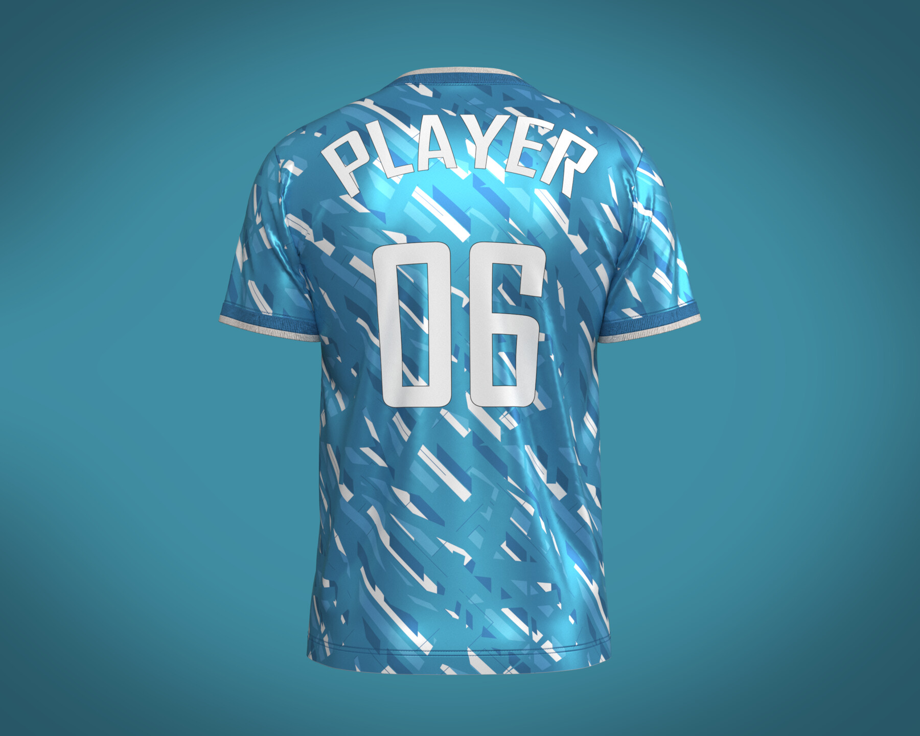 ArtStation - Soccer Dark Blue jersey Player-06