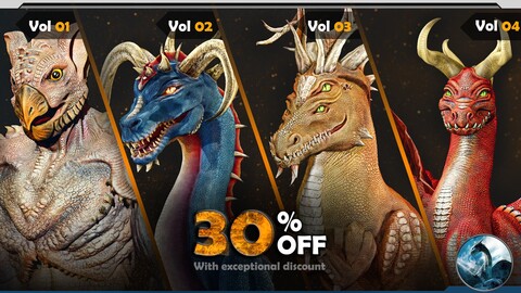 135 Reptile and Dragon Skin Brushes/Alphas  Bundle (30% OFF)