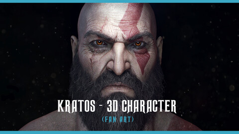 Kratos ( God of War fan art ) 3D Character
