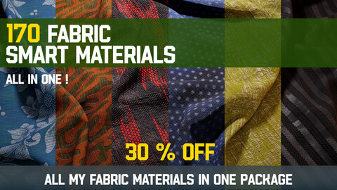 " 170 Fabric Smart Materials " / 80% OFF Only in Holiday Sales!