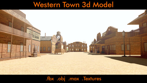 Western Town- 3d Model