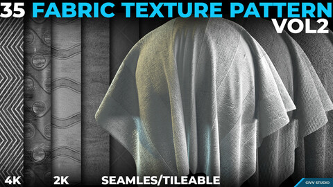 35 Fabric Texture Pattern Vol 2 (Tileable/Seamless/4k/2k)