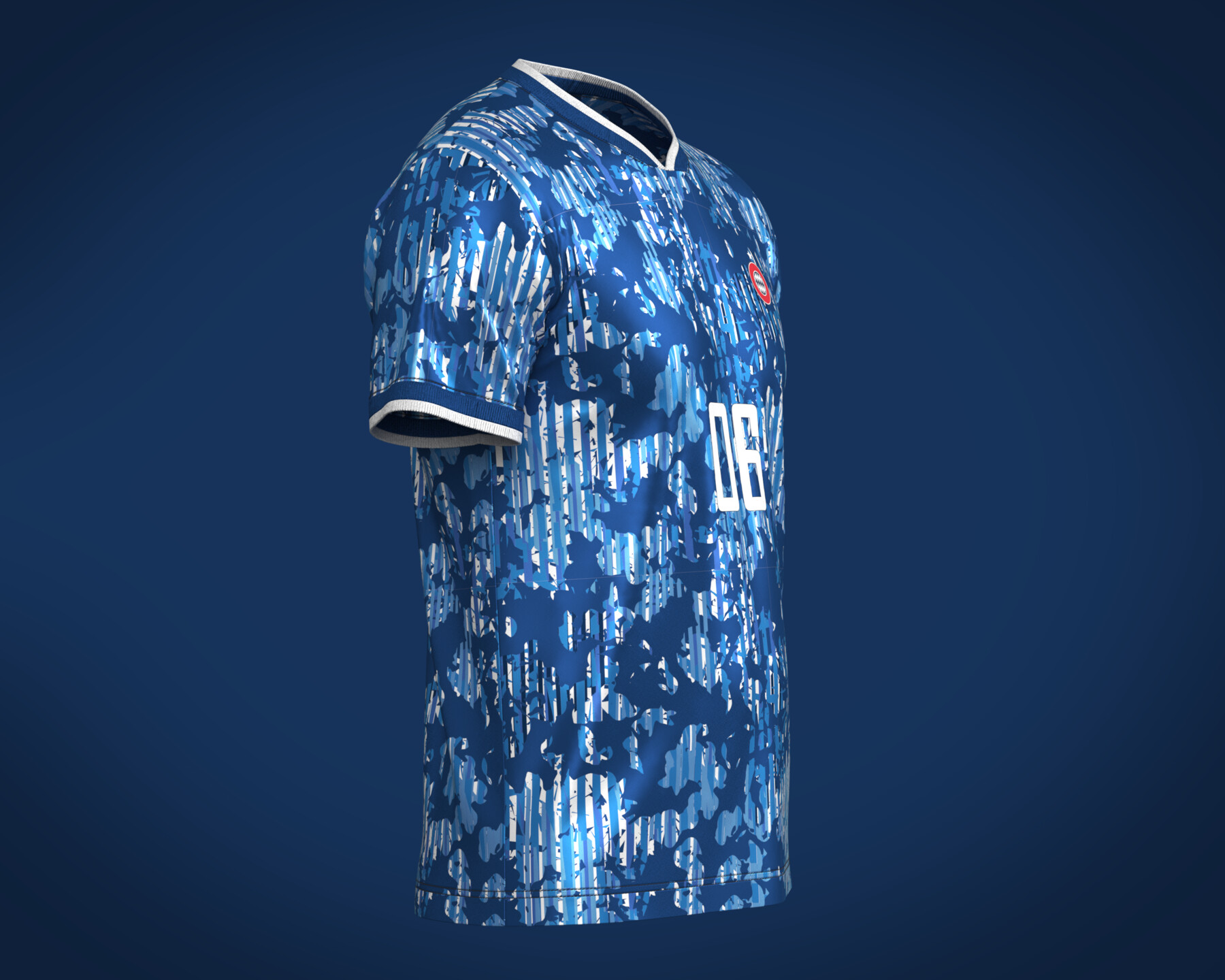 ArtStation - Soccer Dark Blue jersey Player-06