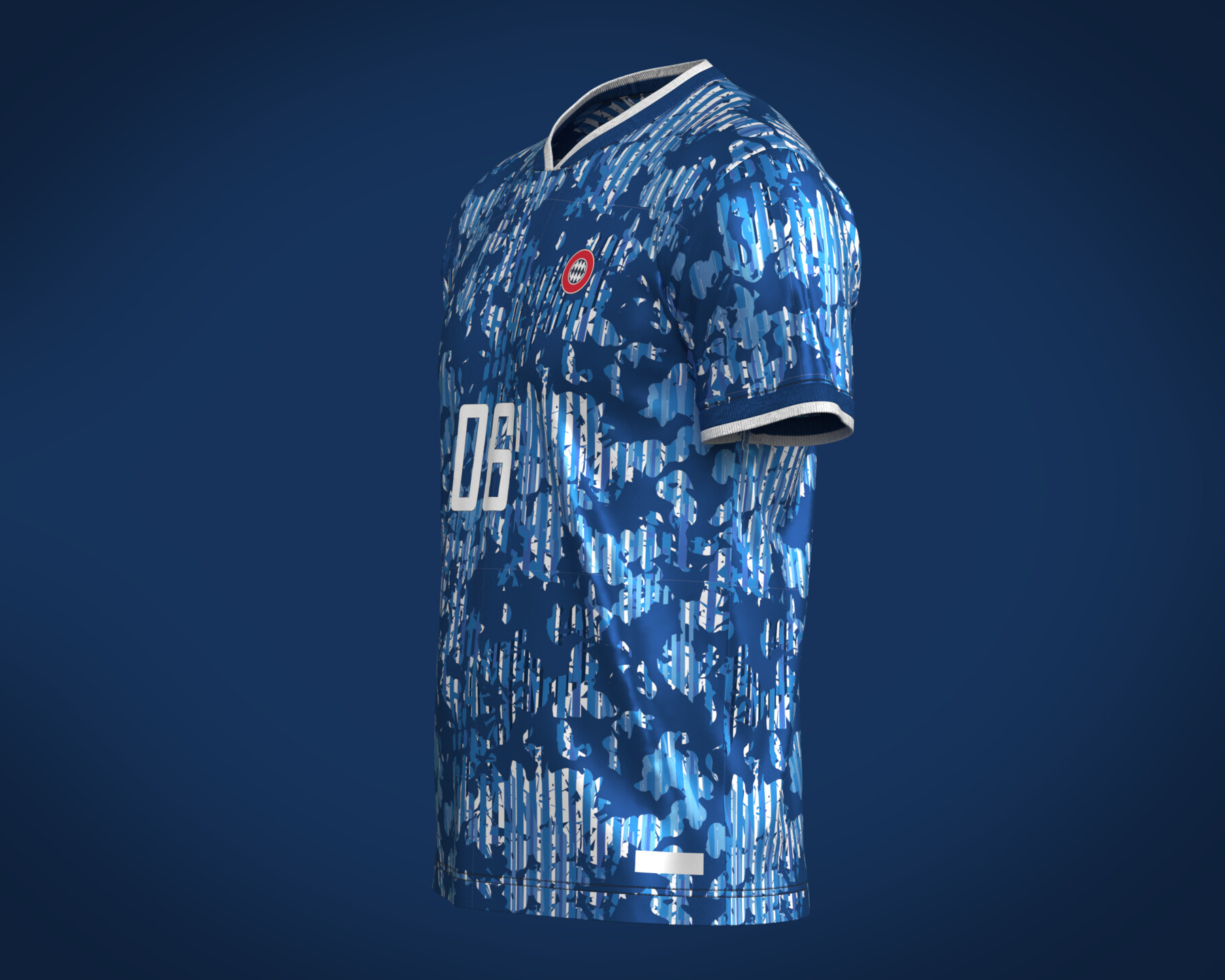 ArtStation - Soccer Dark Blue jersey Player-06