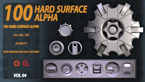 100 Circular Hardsurface Alpha - VOL 04