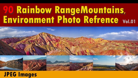 Rainbow Range Mountains Photo Reference (Vol.1)