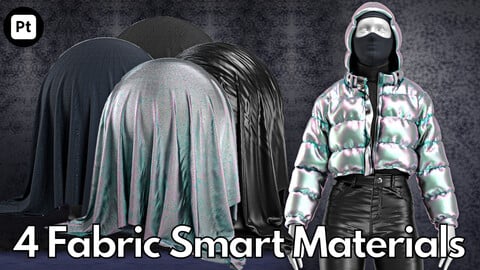 Puffer jacket No.2 : 4 Fabric smart material