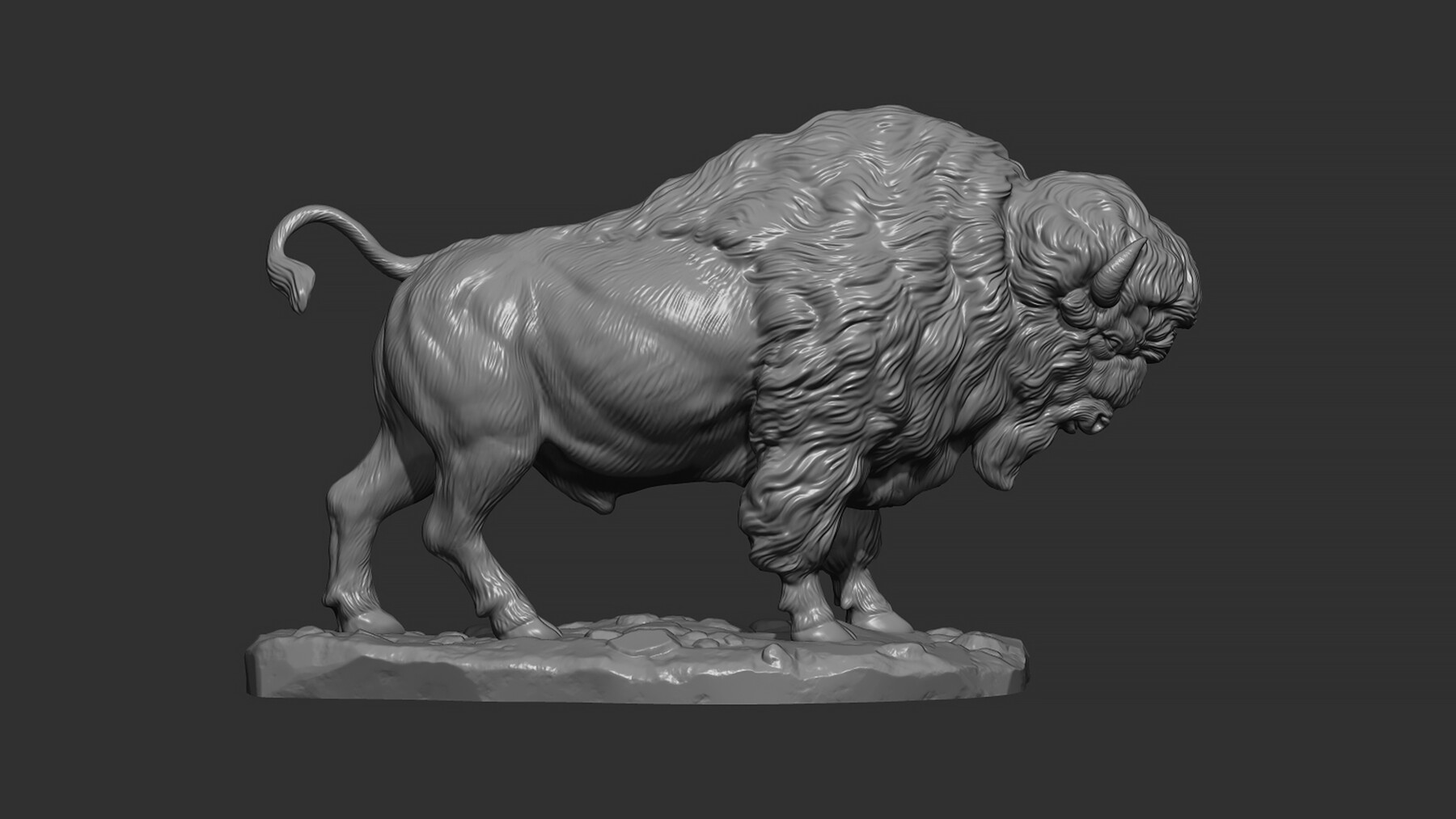 ArtStation - Bison butting | Resources