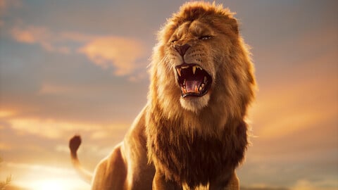 Male Lion Animated | VFX Grace
