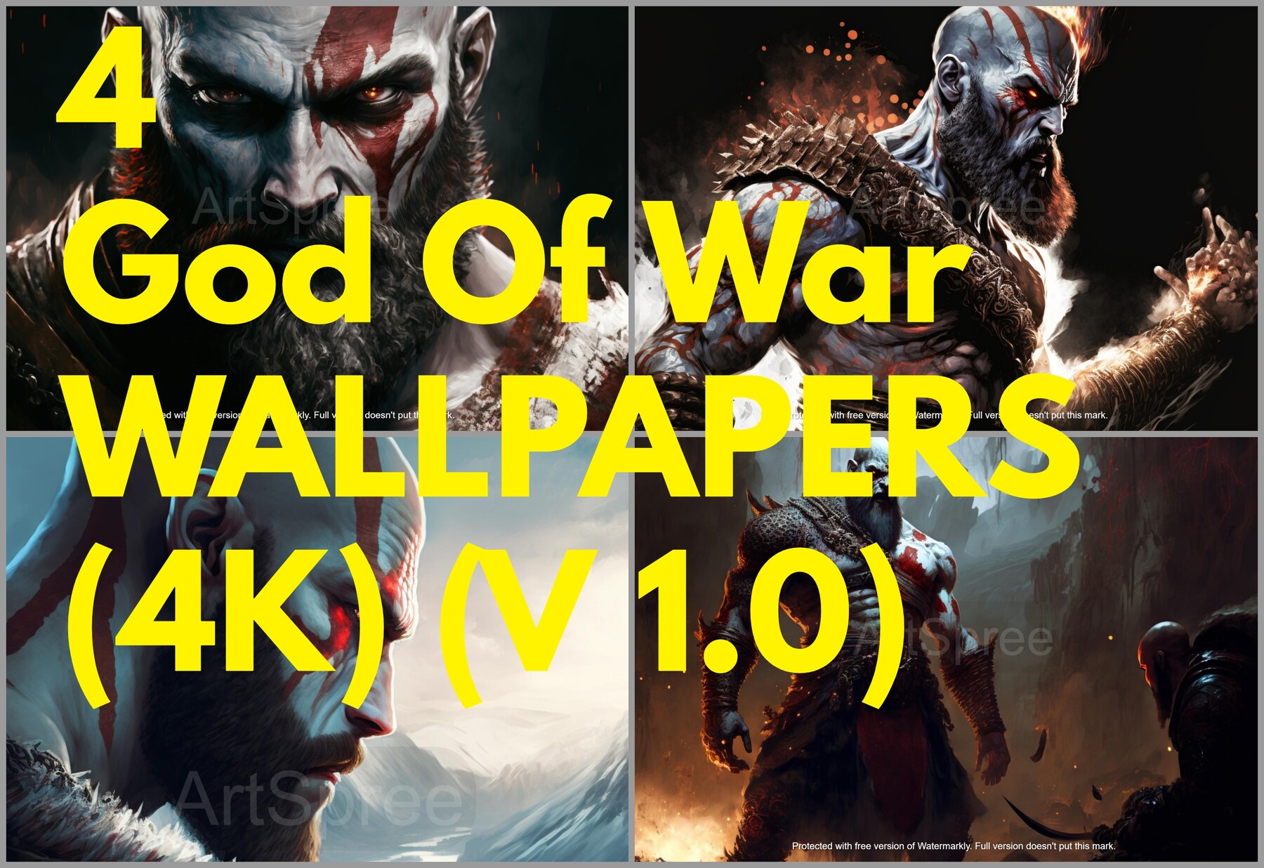 ArtStation - 4K God Of War Wallpaper Set