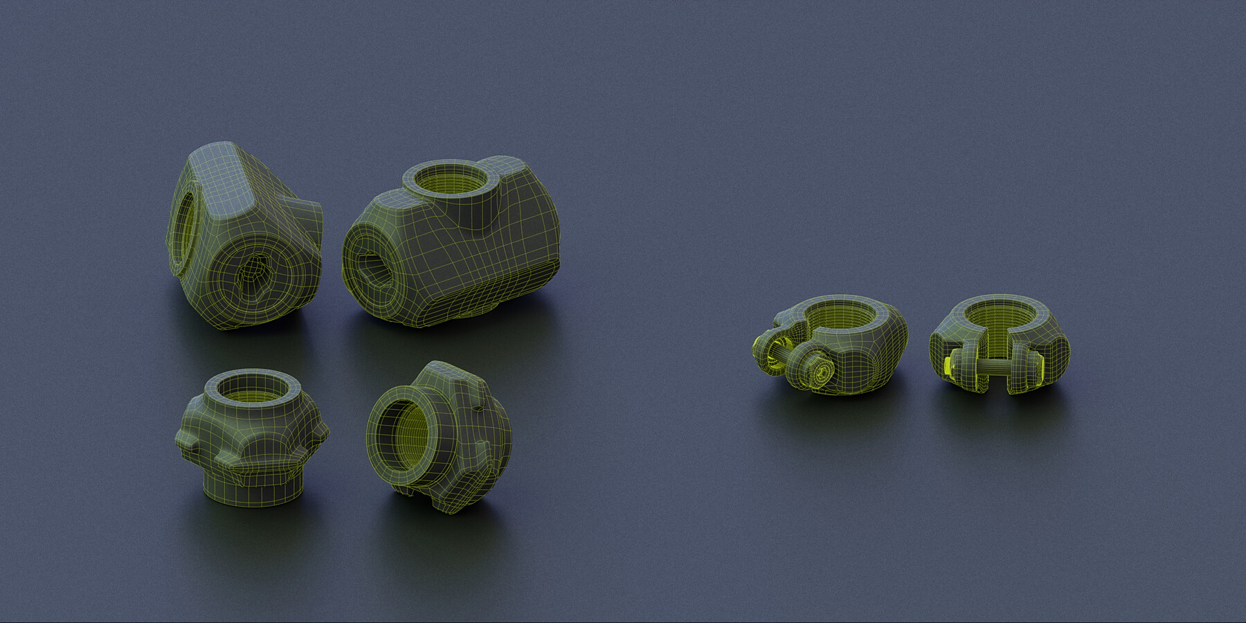 ArtStation Nutvember Kitbash Collection of Nuts for Kit Ops in