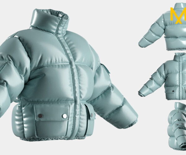 ArtStation - Streetwear Puffer Jacket #019 - Clo 3D / Marvelous ...